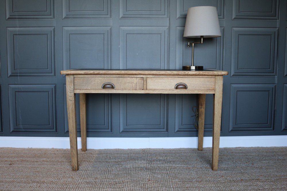 Vintage 1930s Air Ministry Oak Desk View II