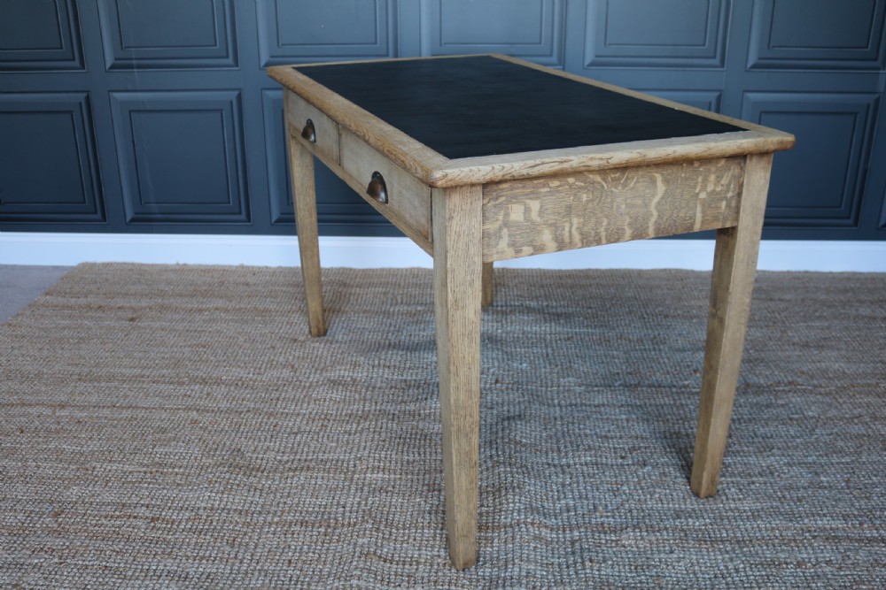 Vintage 1930s Air Ministry Oak Desk View V