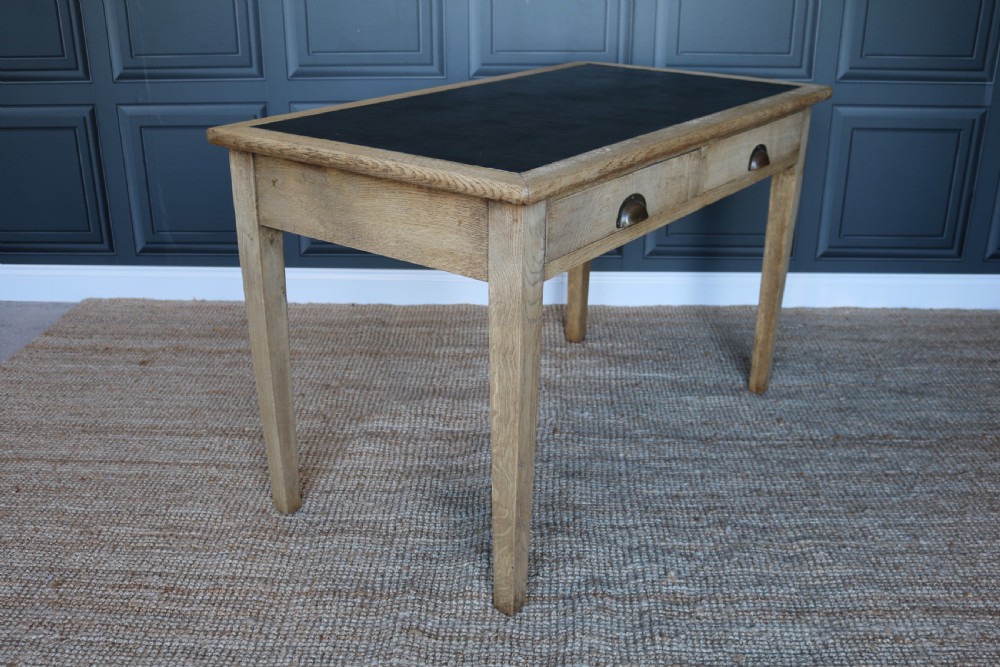Vintage 1930s Air Ministry Oak Desk View VI
