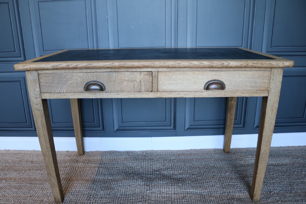 Vintage 1930s Air Ministry Oak Desk View VII