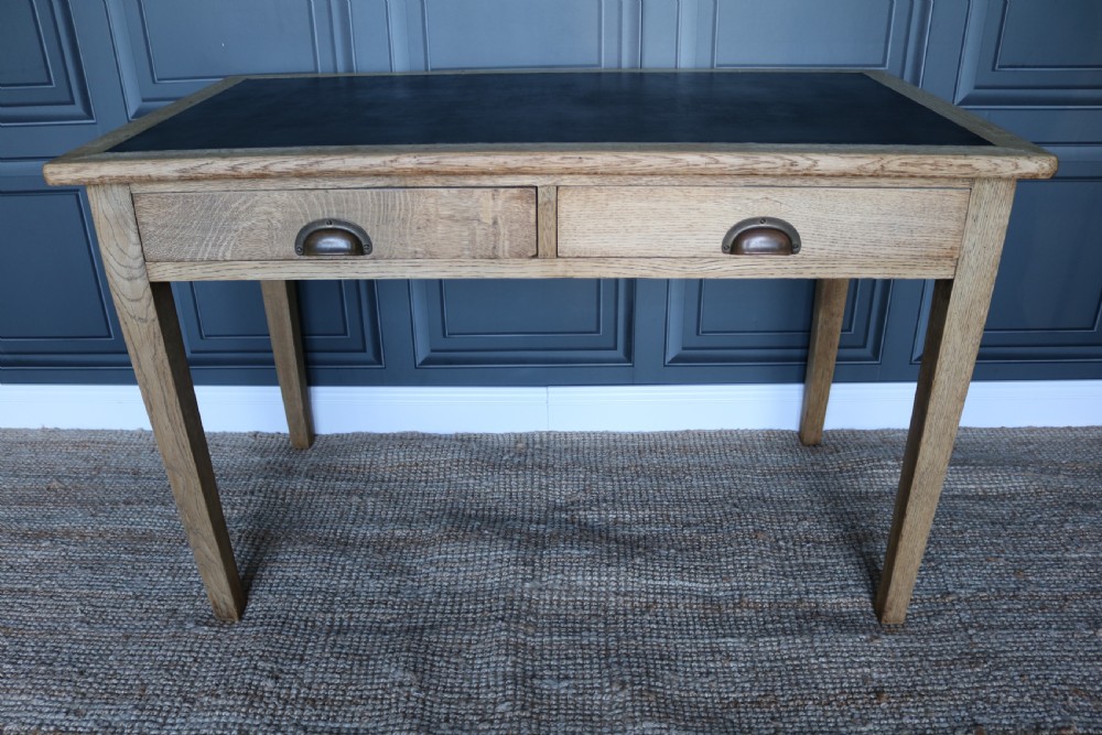 Vintage 1930s Air Ministry Oak Desk View VIII