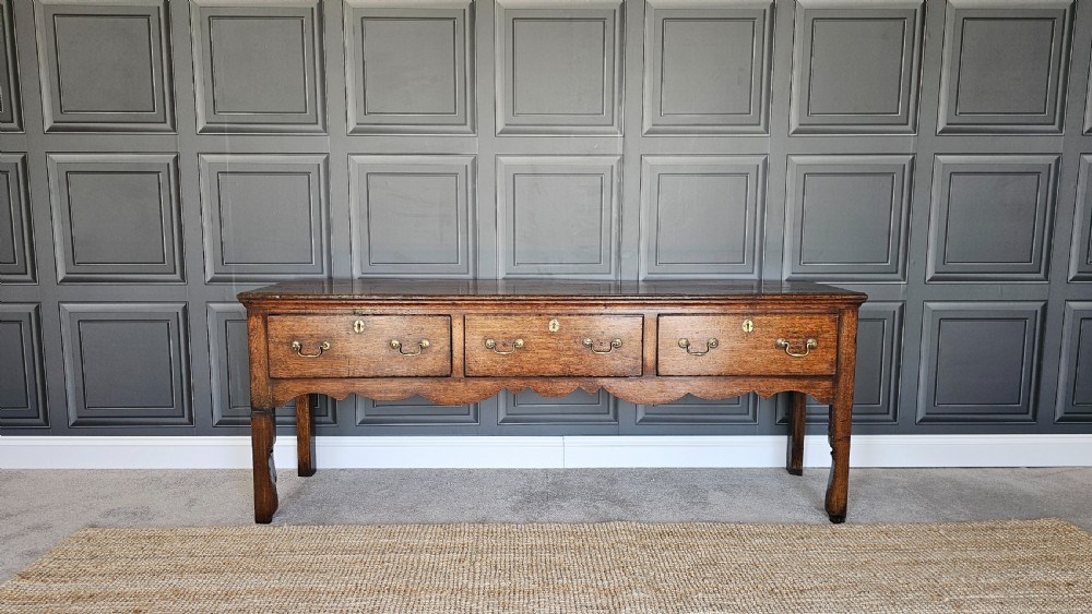 George III Oak Dresser Base View XII