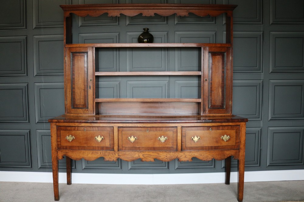 18th Century Dresser in  Oak and Mahogany 