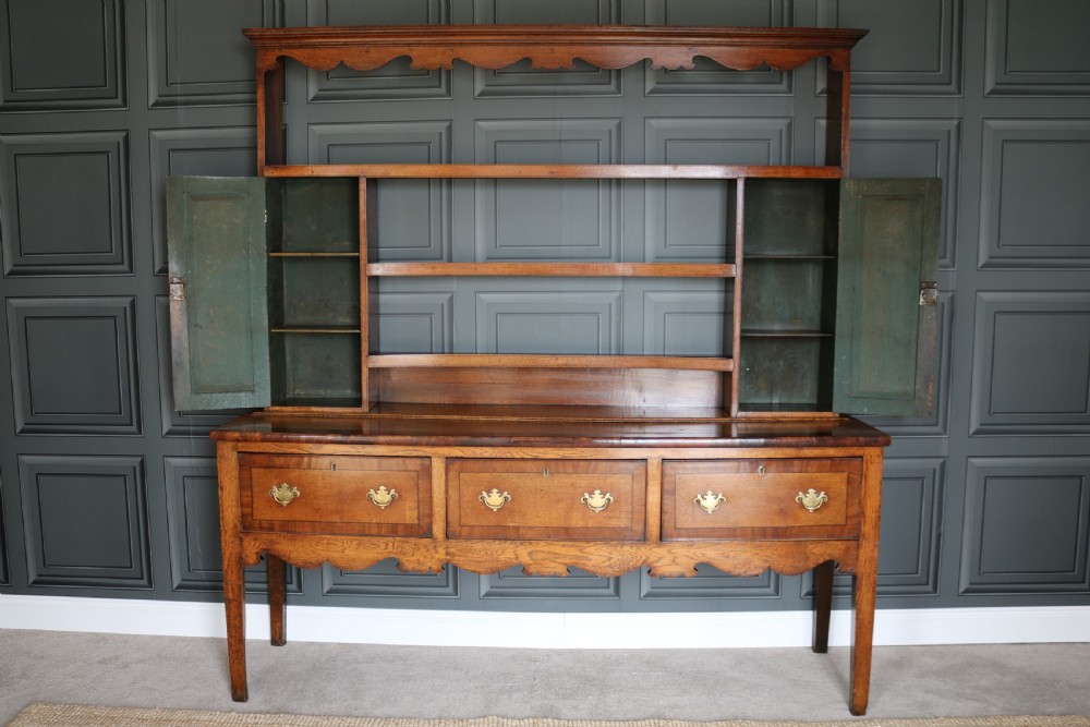 18th Century Dresser in  Oak and Mahogany  View II