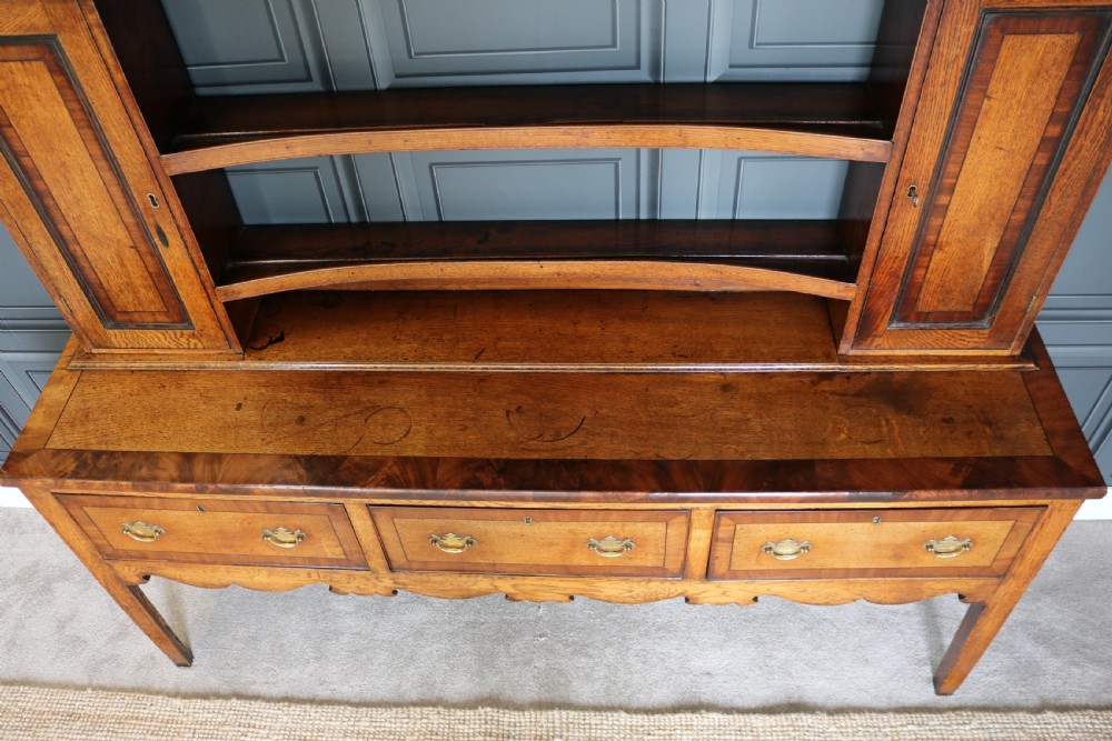 18th Century Dresser in  Oak and Mahogany  View VIII