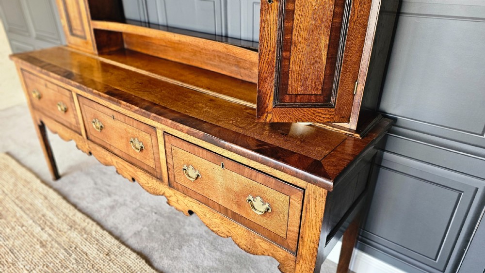 18th Century Dresser in  Oak and Mahogany  View X