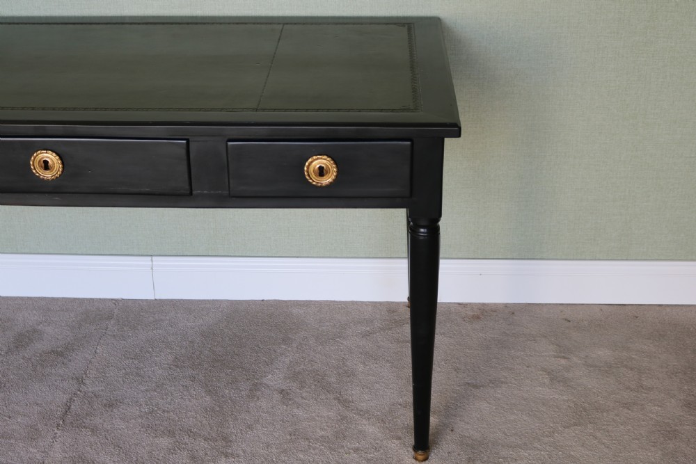 Ebonized desk , Writing Table, Late 19th Century Empire Style, View V