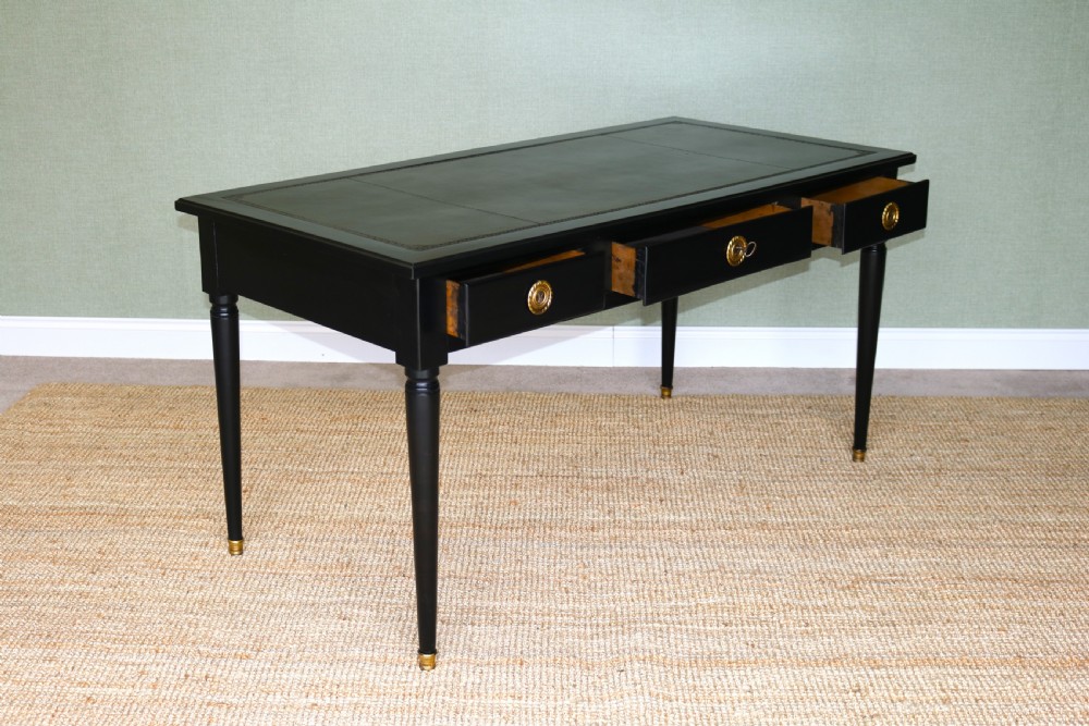 Ebonized desk , Writing Table, Late 19th Century Empire Style, View XII
