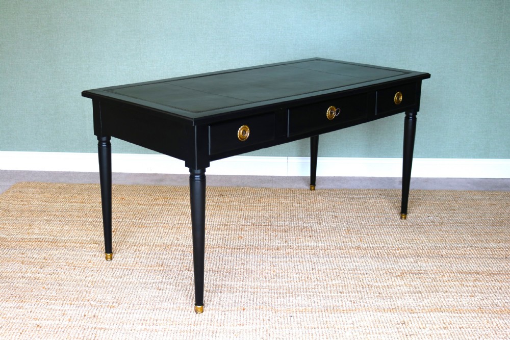Ebonized desk , Writing Table, Late 19th Century Empire Style, View XIII