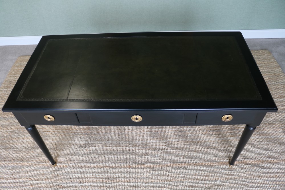 Ebonized desk , Writing Table, Late 19th Century Empire Style, View XIV