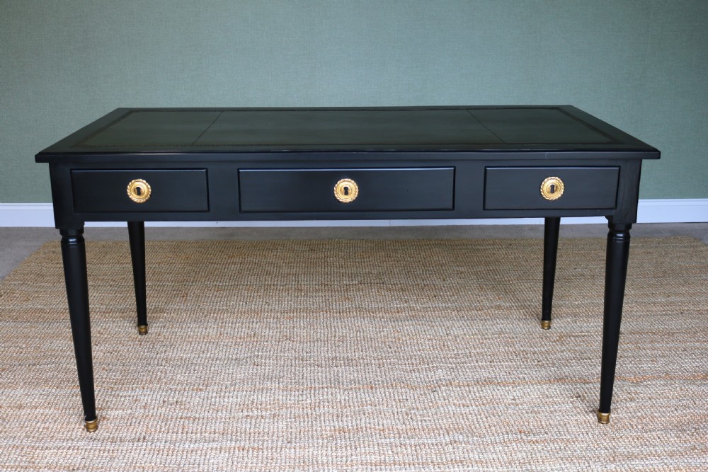 Ebonized desk , Writing Table, Late 19th Century Empire Style, View XVII