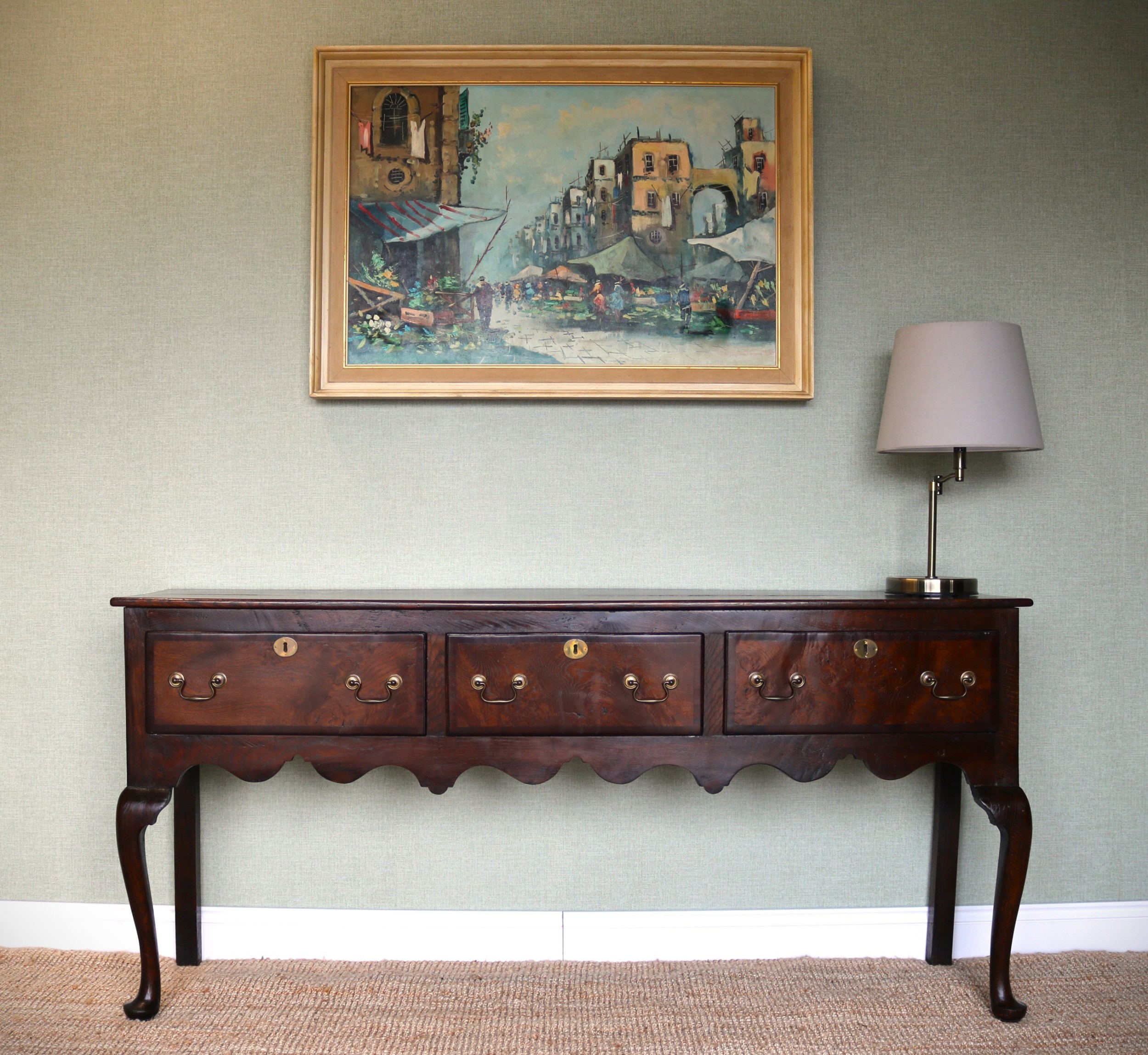 18TH CENTURY OAK DRESSER BASE