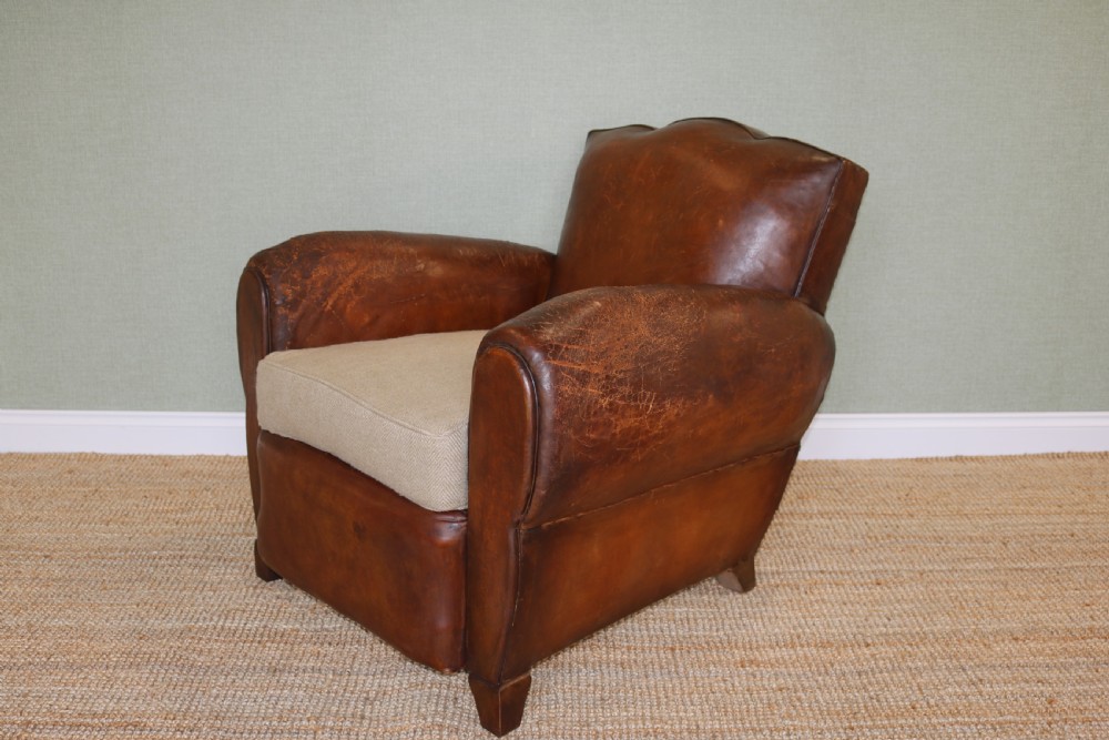 French Leather Club Armchair View II
