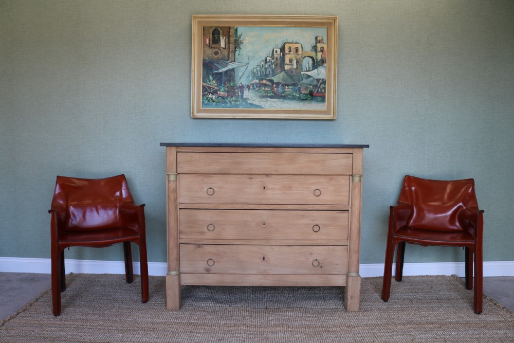 19th century French commode in elm 