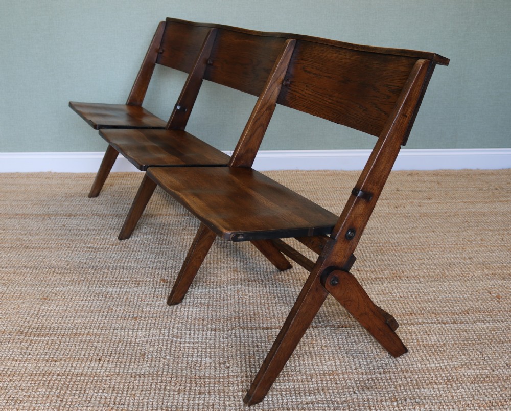 oak church chairs early 20th century View II
