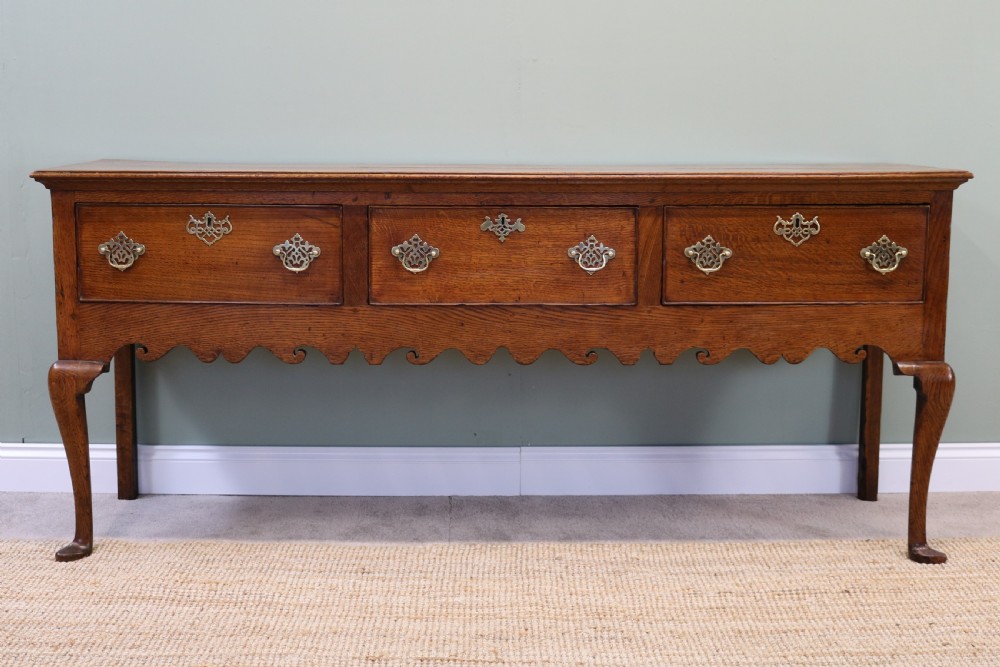 18th Century George III antique dresser base cabriole leg View VIII