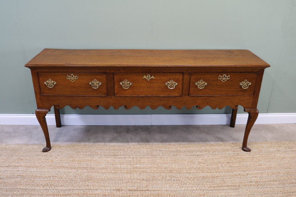 18th Century George III antique dresser base cabriole leg View IV