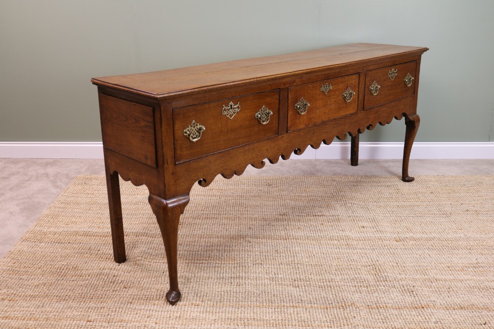 18th Century George III antique dresser base cabriole leg View XI
