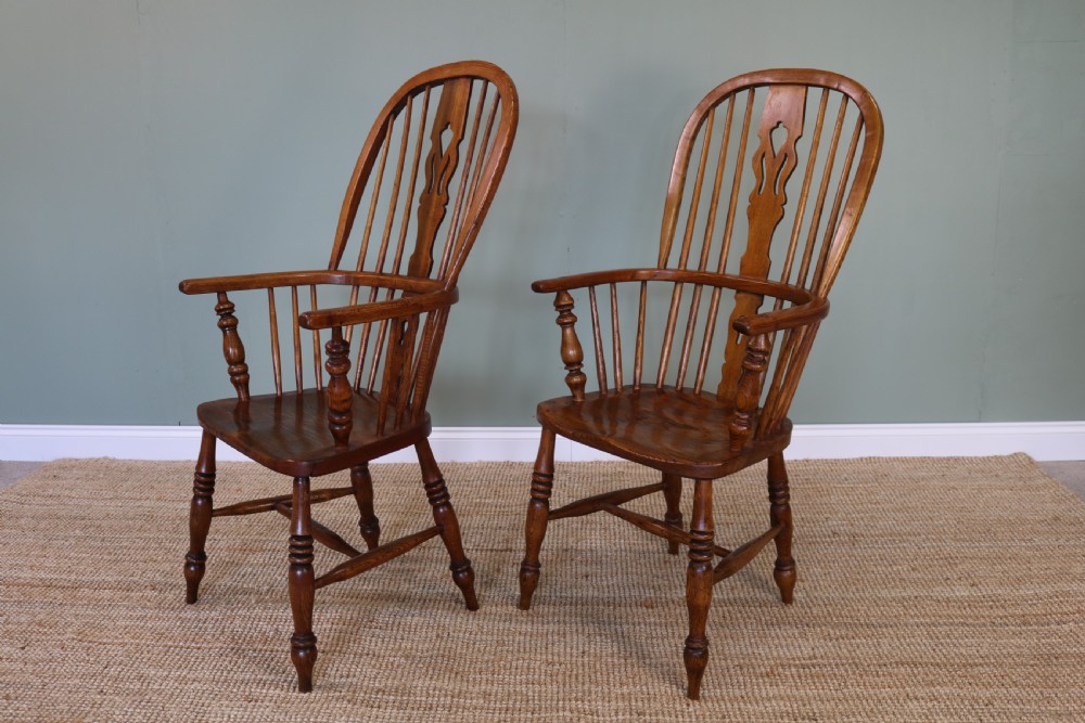Pair of Windsor Armchair in Ash & Elm View VII