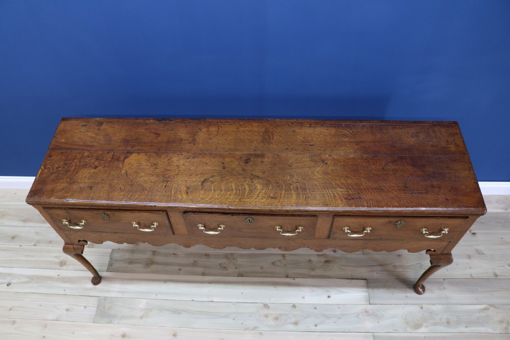 18th Century English Oak Dresser Base View III