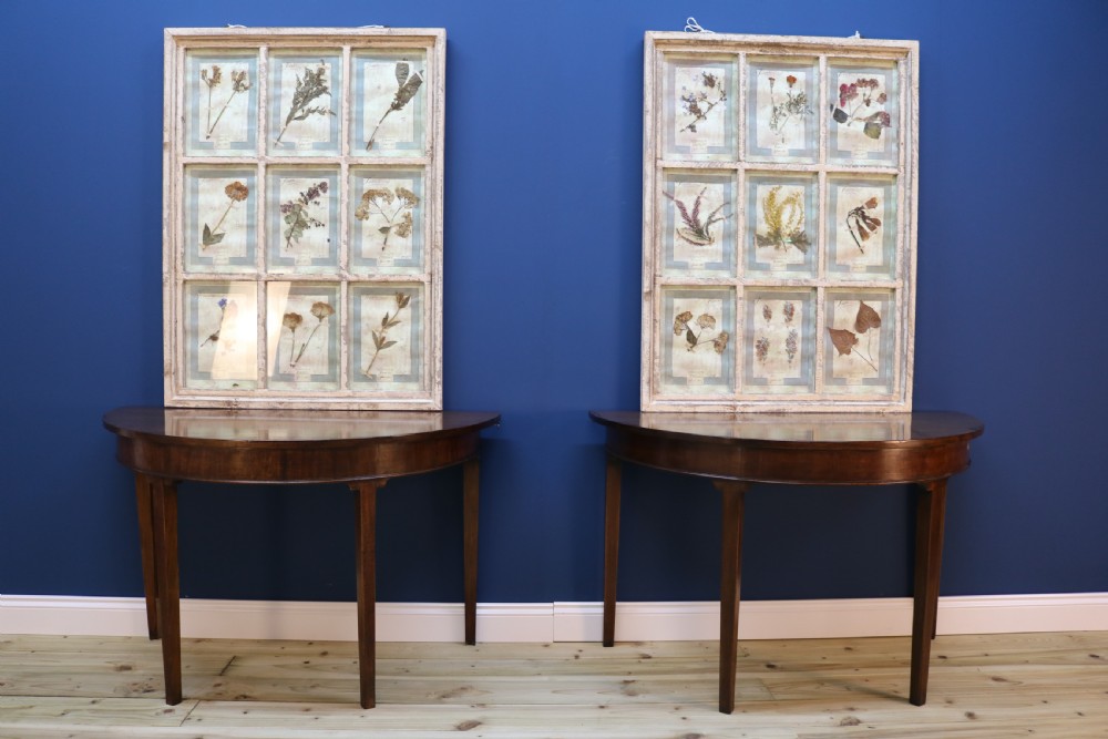 Pair OF George III Mahogany Demi-lune Side Tables View XII