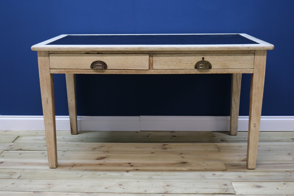 Bleached Oak Desk 1930s View III