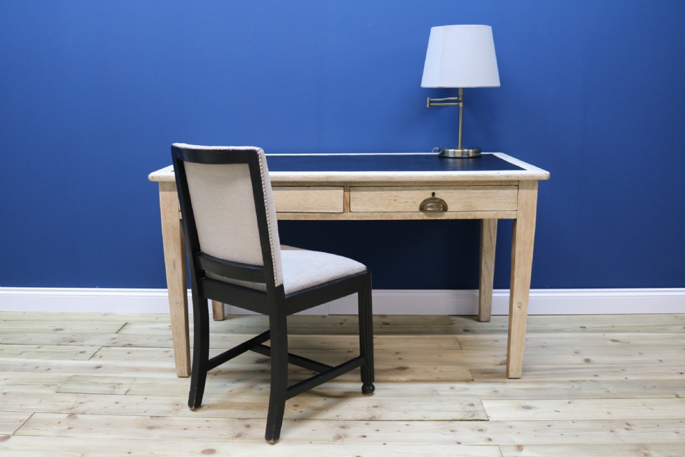 Bleached Oak Desk 1930s View XI