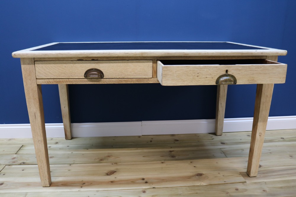 Bleached Oak Desk 1930s View XVII