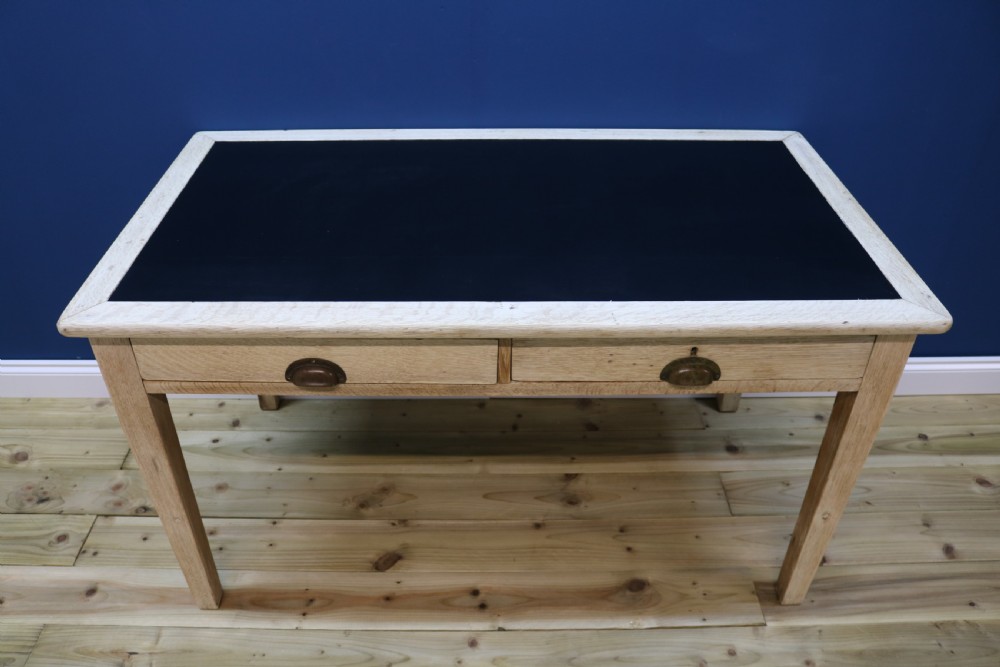 Bleached Oak Desk 1930s View XIX