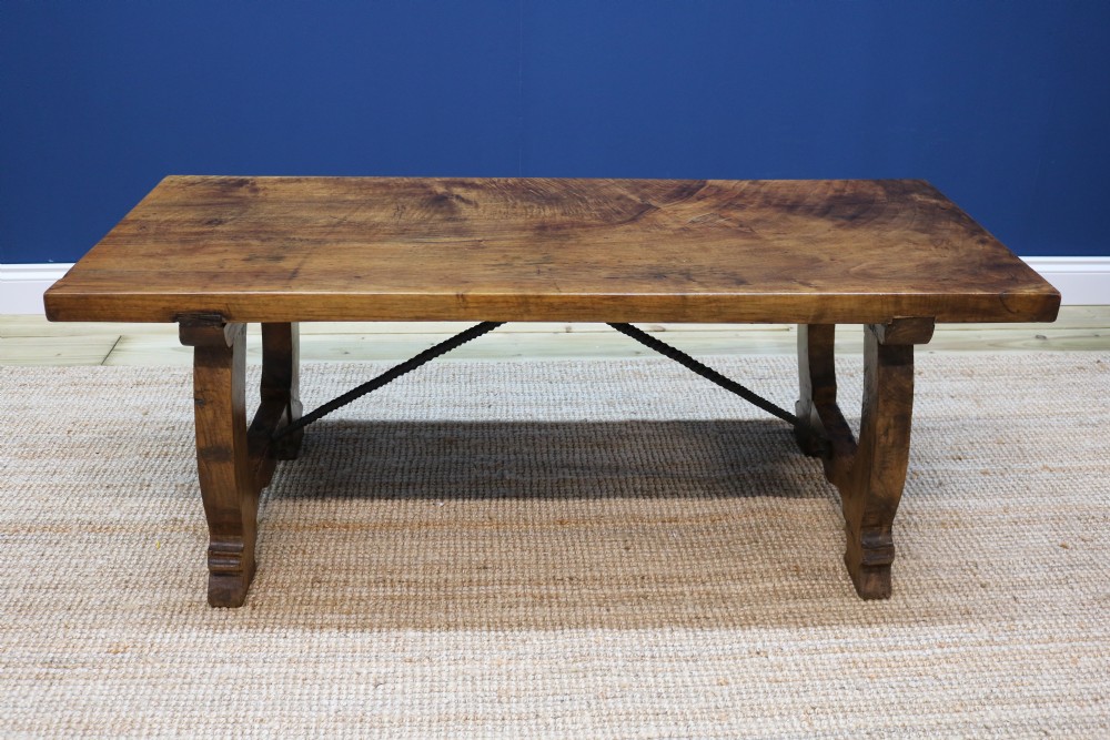 SPANISH OAK WALNUT OCCASIONAL TABLE View III