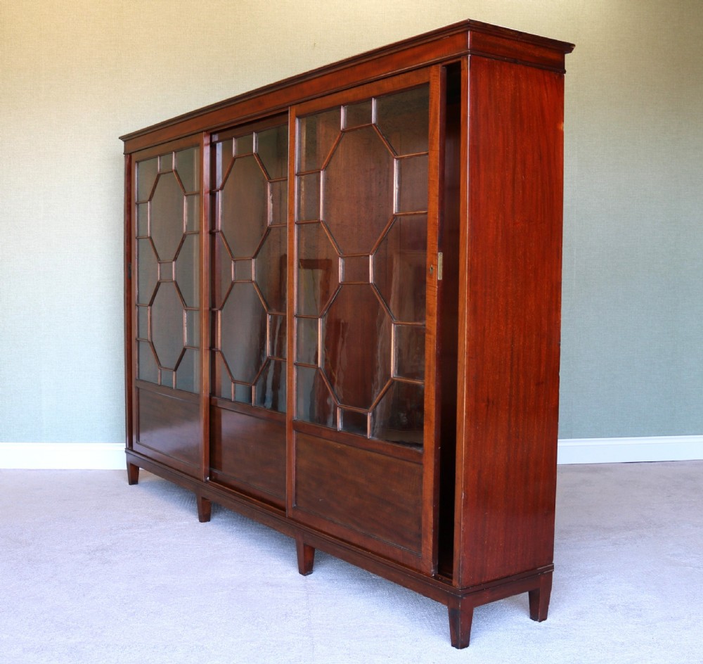 Edwardian Mahogany Bookcase View IV
