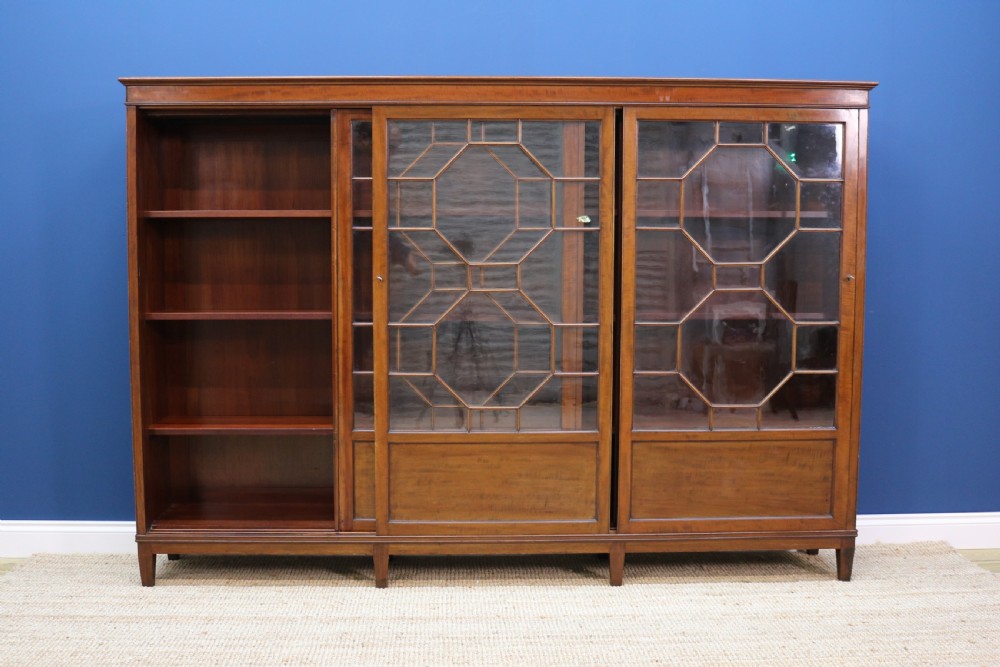Edwardian Mahogany Bookcase View VIII