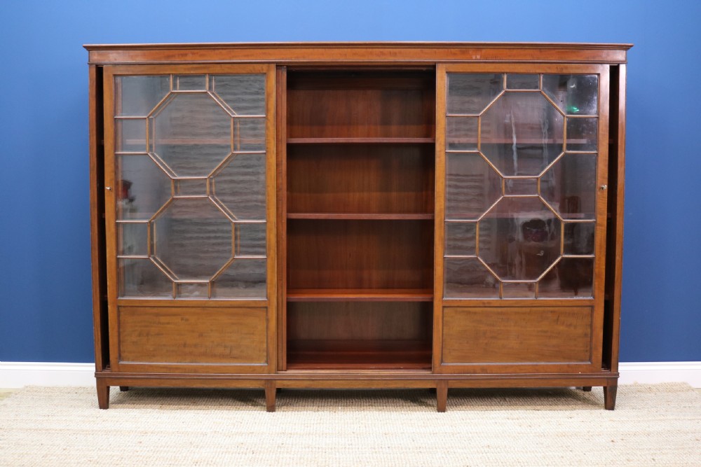 Edwardian Mahogany Bookcase View X