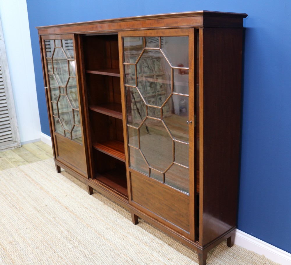 Edwardian Mahogany Bookcase View XI