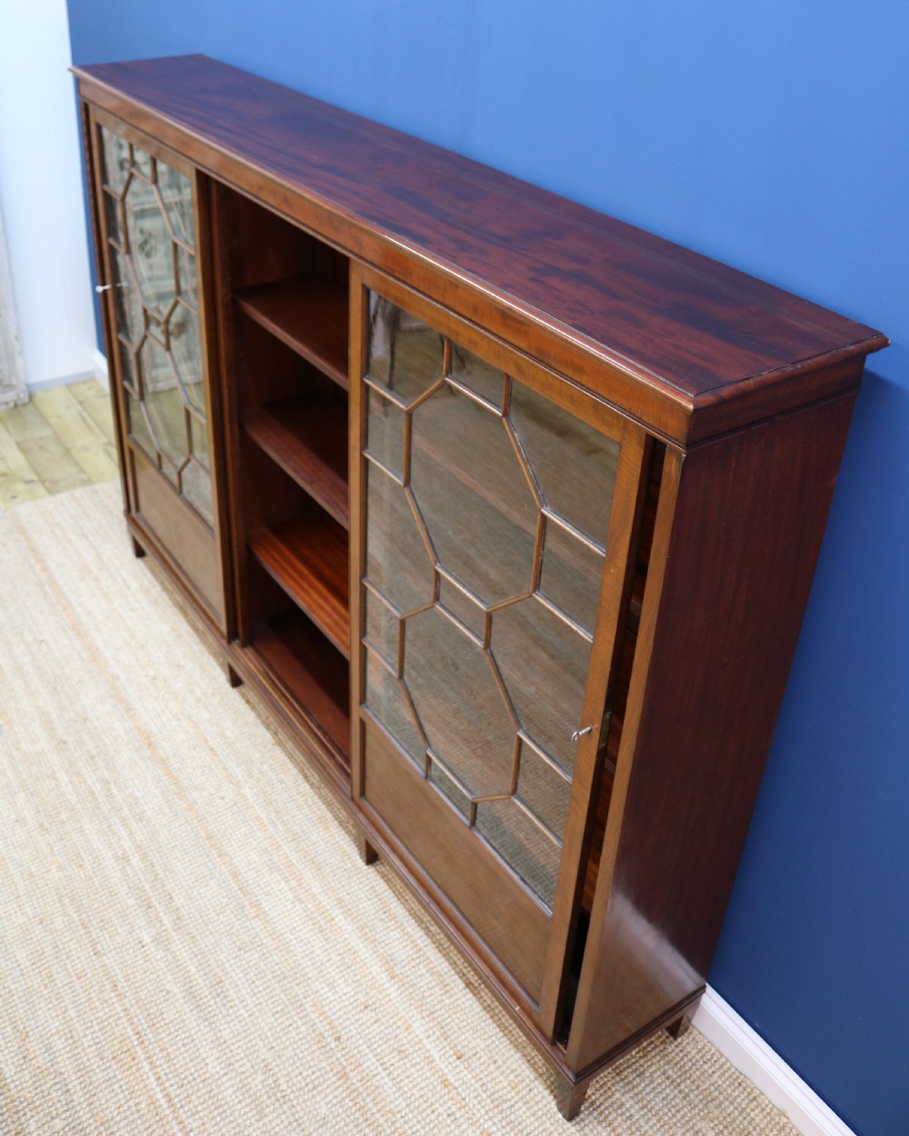 Edwardian Mahogany Bookcase View XIII