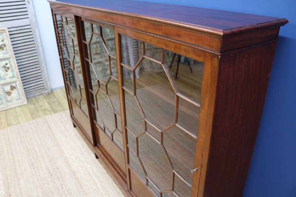 Edwardian Mahogany Bookcase View XIV