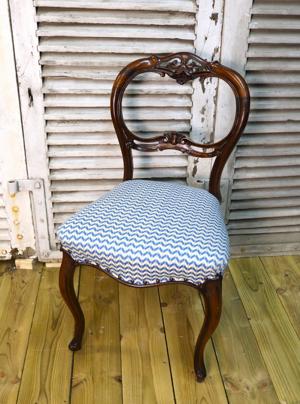 Harlequin Set of Six Victorian Rosewood Dining Chairs View II