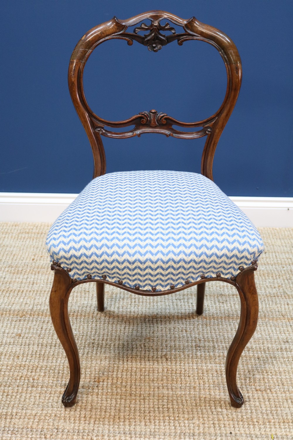 Harlequin Set of Six Victorian Rosewood Dining Chairs View IV