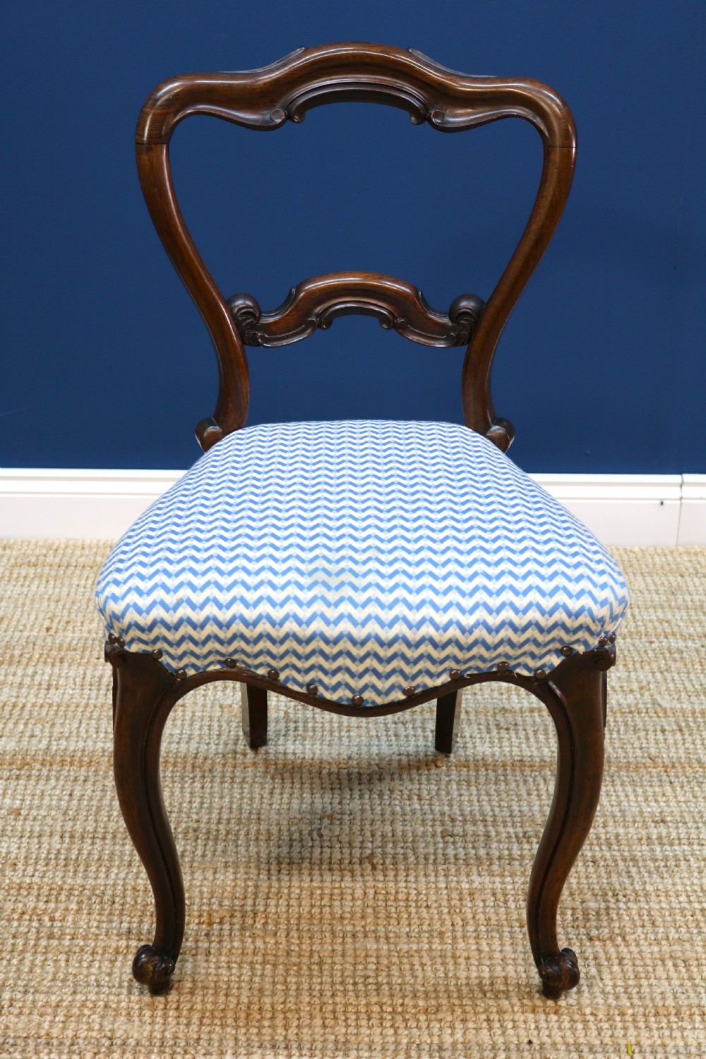 Harlequin Set of Six Victorian Rosewood Dining Chairs View VII
