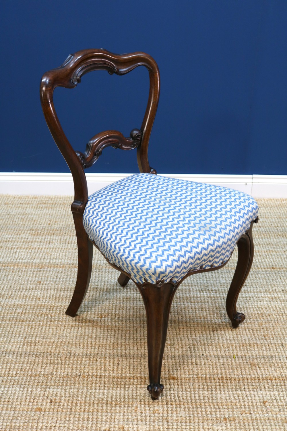 Harlequin Set of Six Victorian Rosewood Dining Chairs View VIII