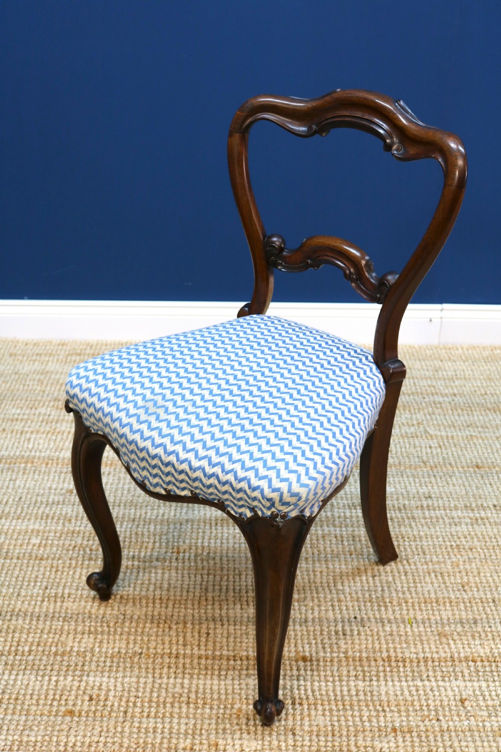 Harlequin Set of Six Victorian Rosewood Dining Chairs View IX