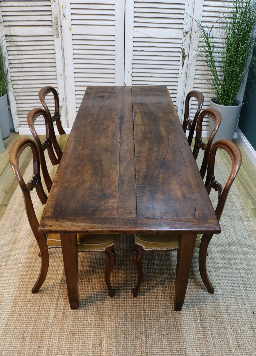 19th Century French Farmhouse Table View XIII