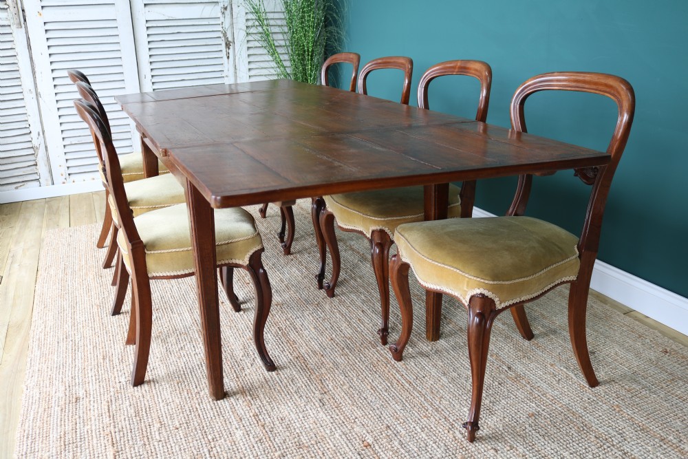 19th-century French Farmhouse Extending Pine Dining Table View VII