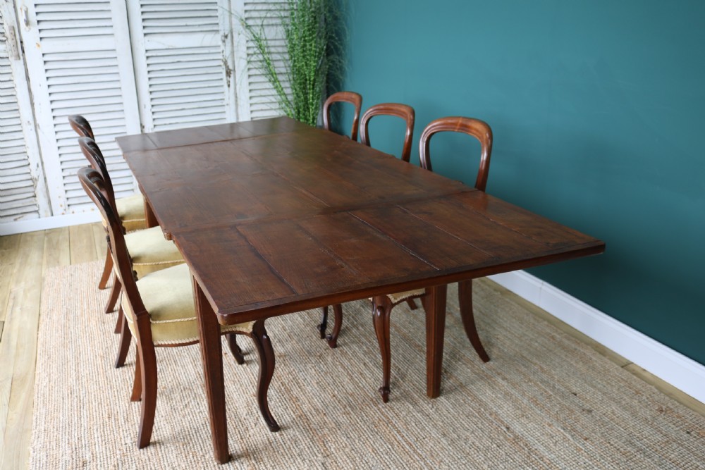 19th-century French Farmhouse Extending Pine Dining Table View VIII