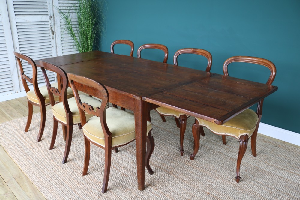 19th-century French Farmhouse Extending Pine Dining Table View IX