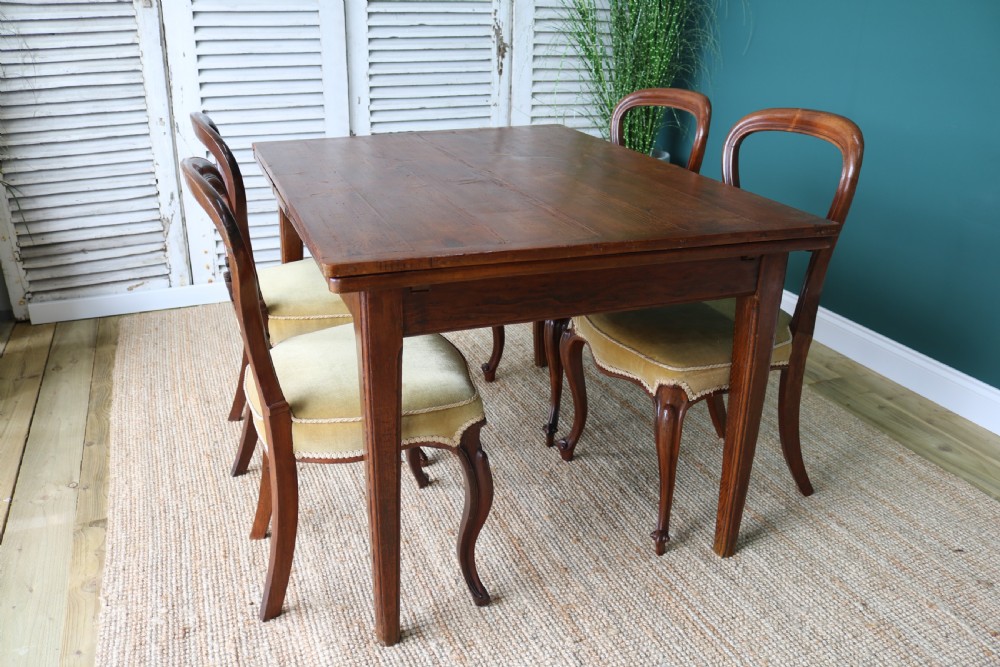 19th-century French Farmhouse Extending Pine Dining Table View XI