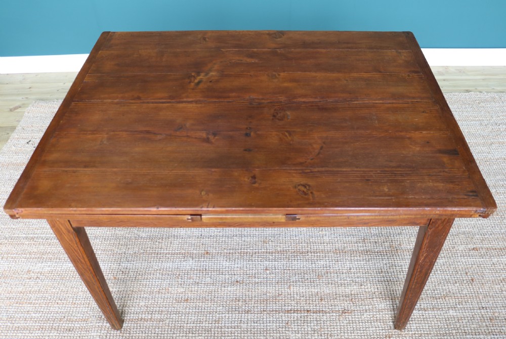 19th-century French Farmhouse Extending Pine Dining Table View XVI