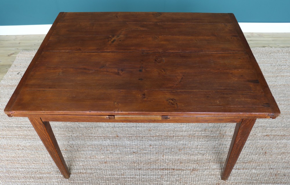 19th-century French Farmhouse Extending Pine Dining Table View XVII