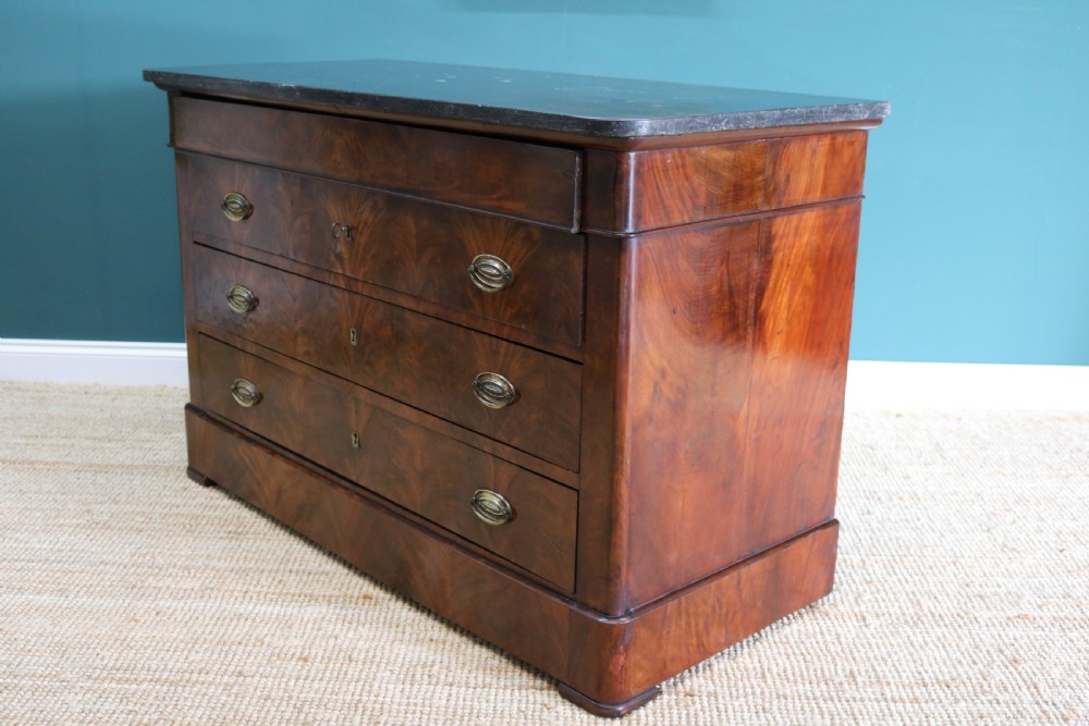 19th Century French mahogany commode View IV