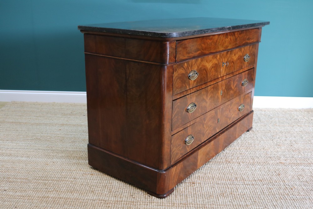 19th Century French mahogany commode View III
